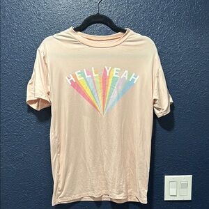 Hell yeah rainbow tee